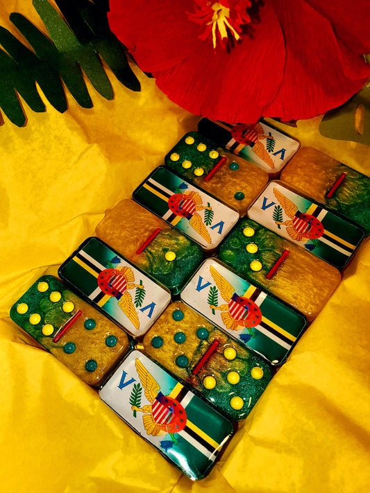 Professional Dominoes (2) - Rep Yo Caribbean Dual Flag