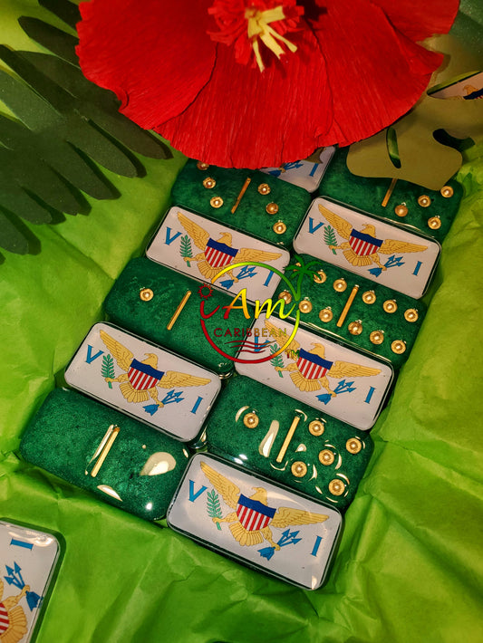 Professional Dominoes (1) - Rep Yo Caribbean Flag