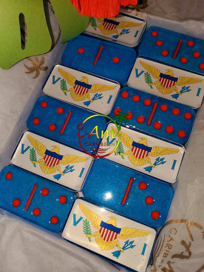 Professional Dominoes (1) - Rep Yo Caribbean Flag