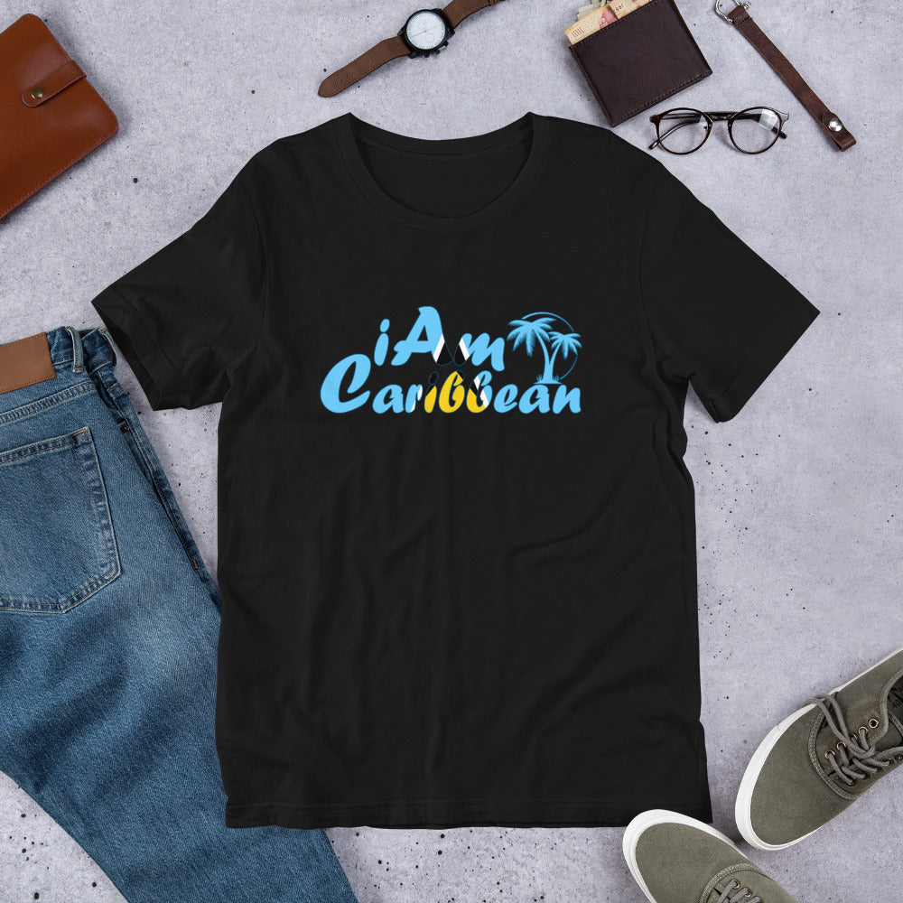 iAm Caribbean Graphic Short-Sleeve Unisex T-Shirt - St. Lucia