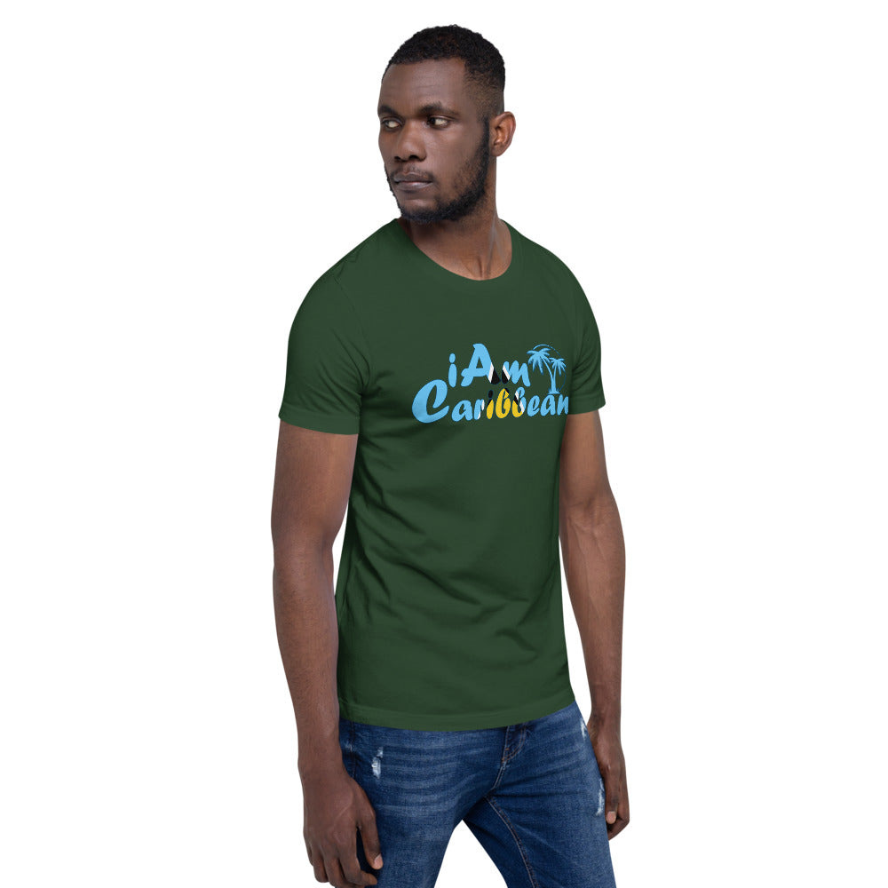 iAm Caribbean Graphic Short-Sleeve Unisex T-Shirt - St. Lucia