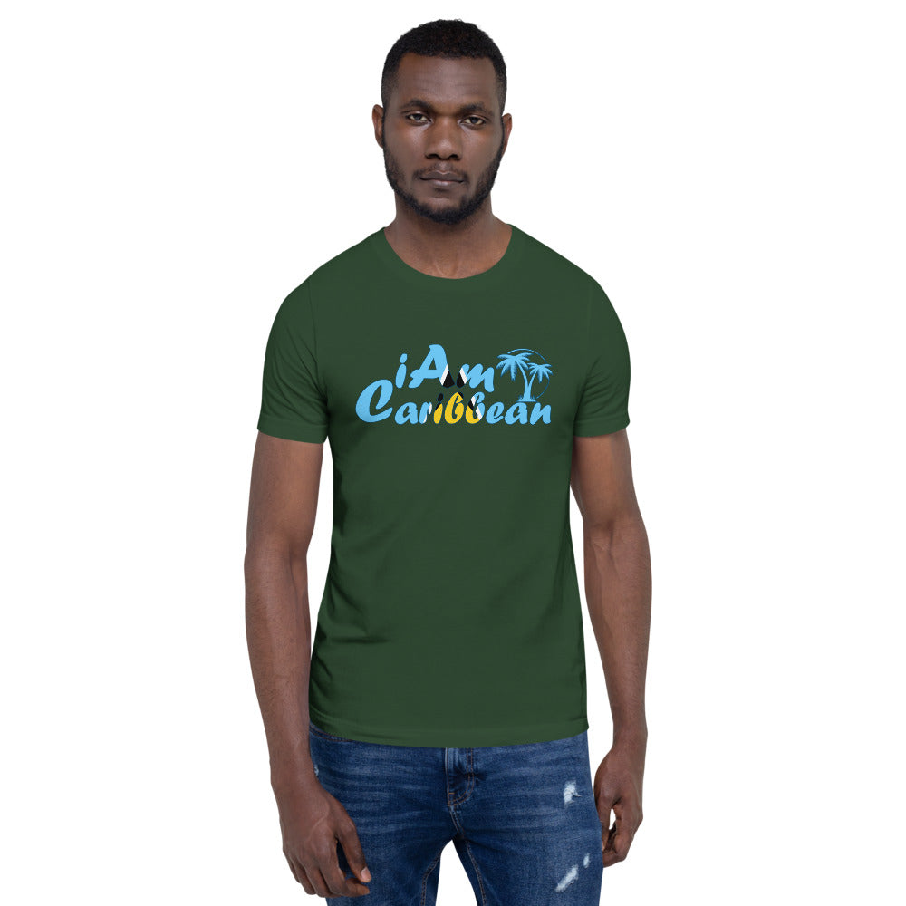 iAm Caribbean Graphic Short-Sleeve Unisex T-Shirt - St. Lucia