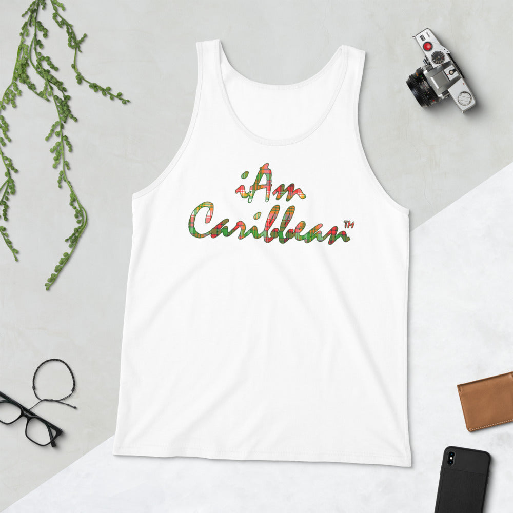 iAm Caribbean Madras Signature Unisex Tank Top