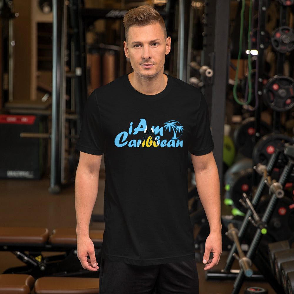 iAm Caribbean Graphic Short-Sleeve Unisex T-Shirt - St. Lucia