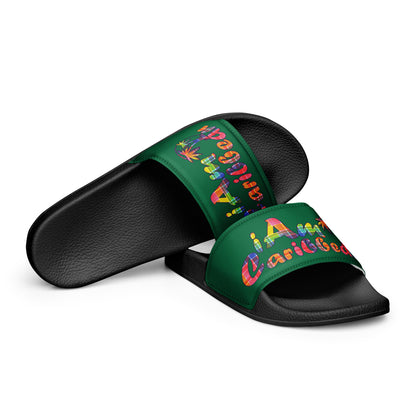 VI Madras Women's slides - Green