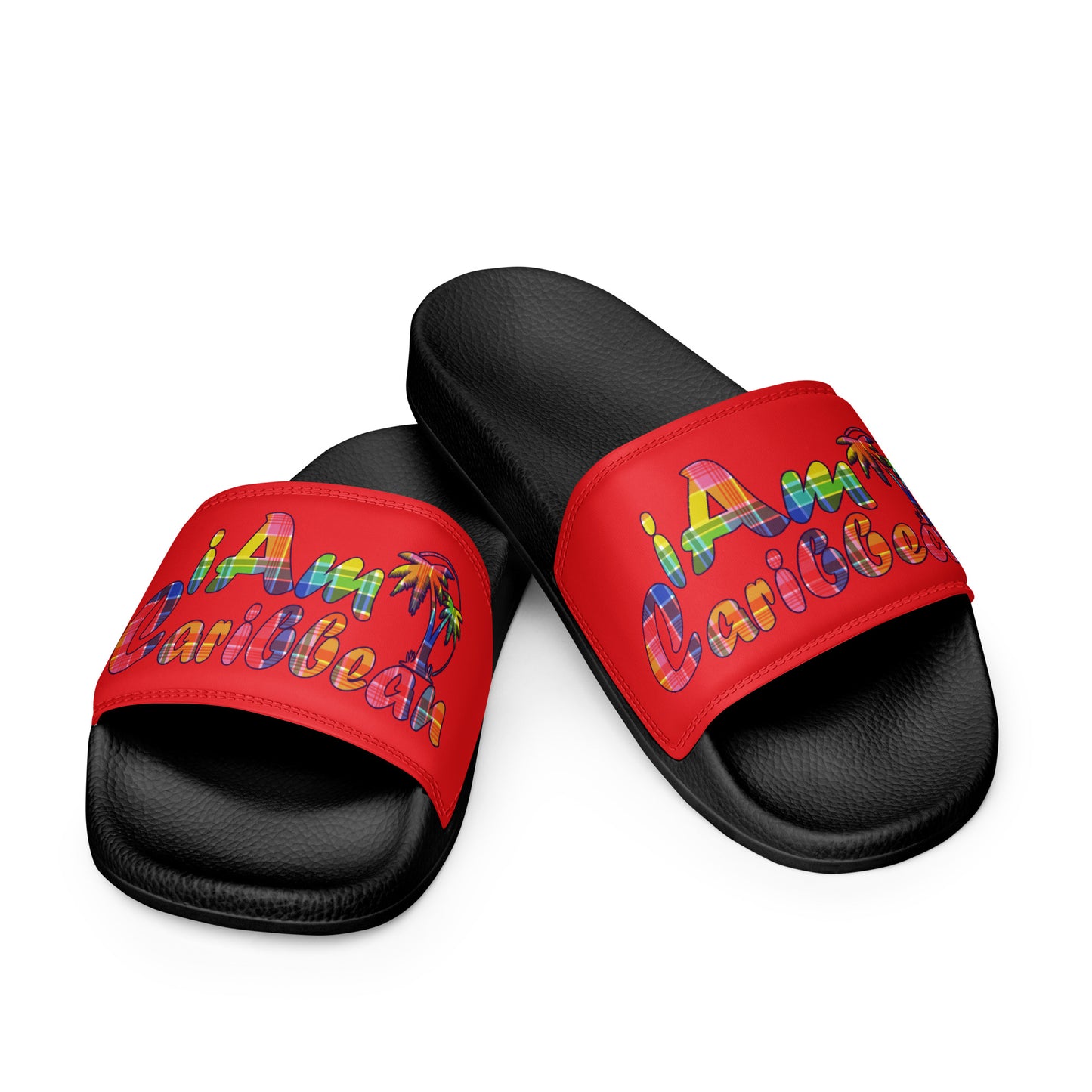 VI Madras Women's slides - Red