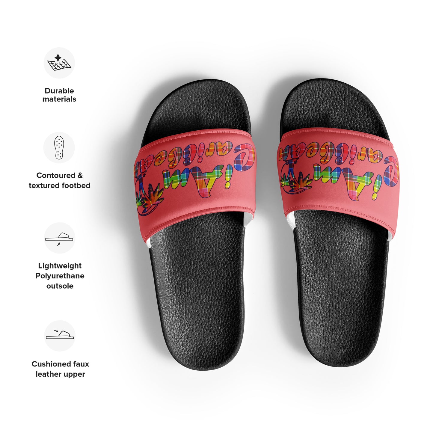 VI Madras Women's slides - Pink