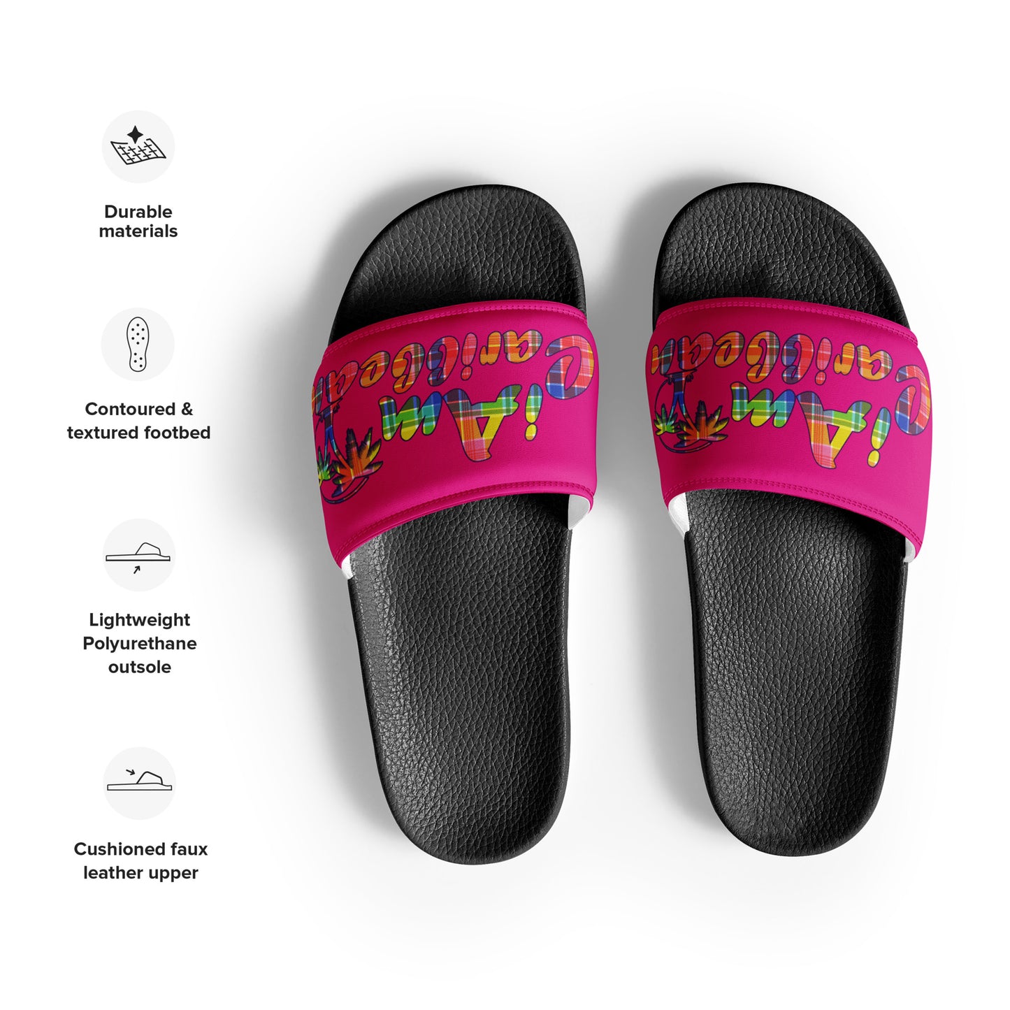 VI Madras Women's slides - Magenta