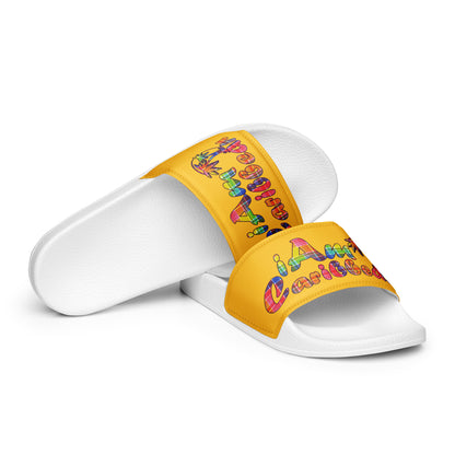 VI Madras Women's slides - Yellow